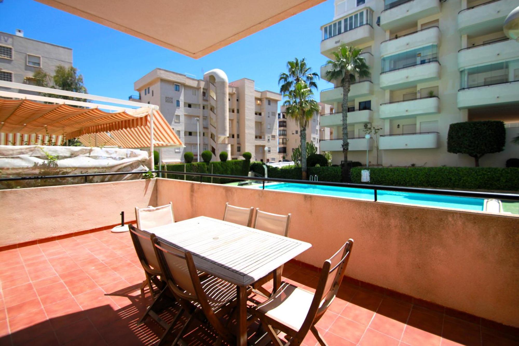 Apartamento Casaturis En Los Arenales Del Sol Ar102 Con Terraza Y Piscina Exterior foto